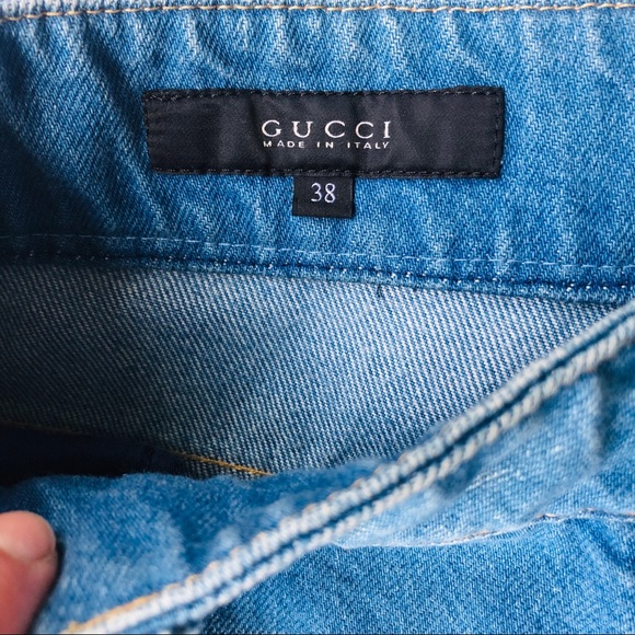 😍 GUCCI Cropped high-rise wide-leg jeans - Picture 8 of 15